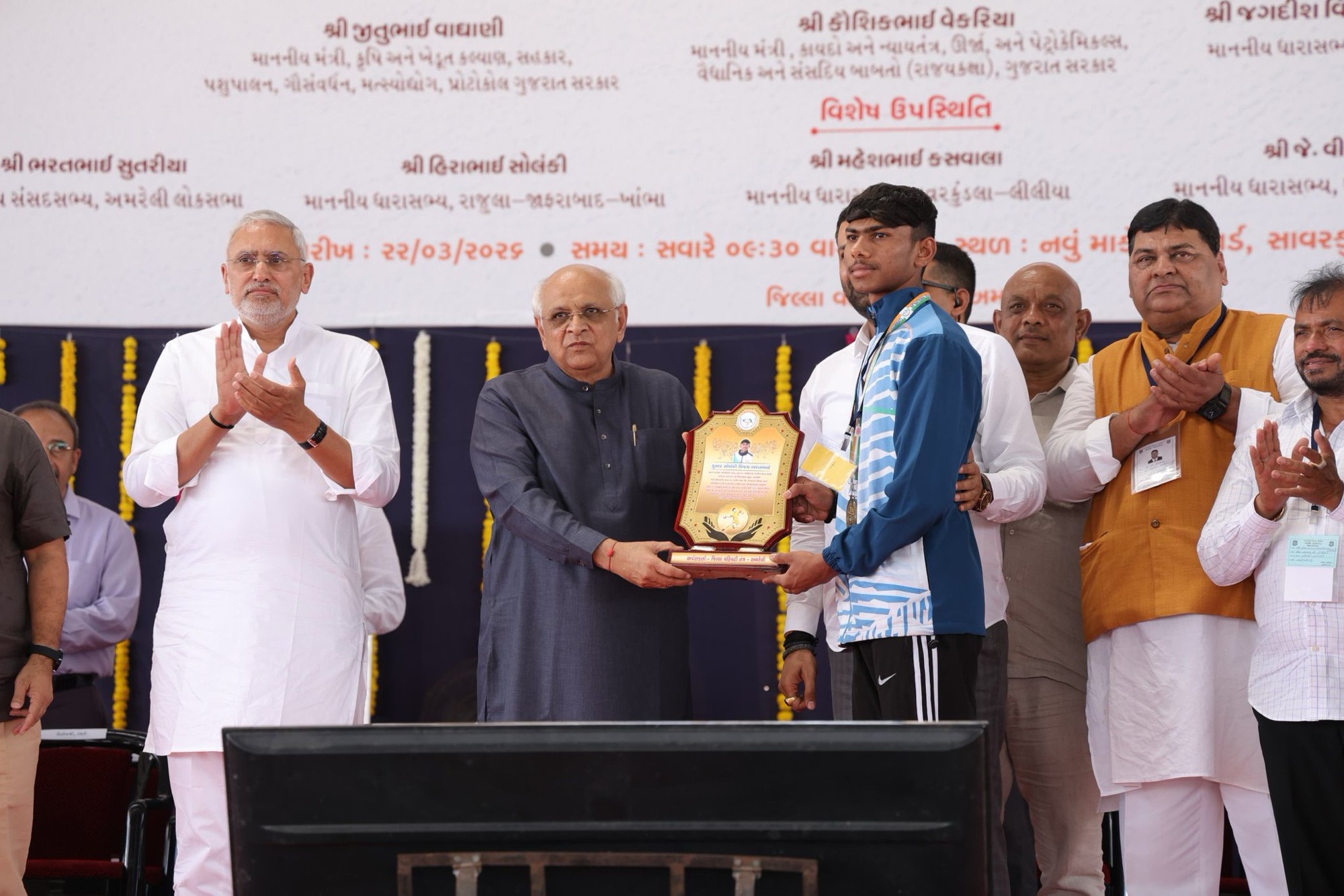 गुजरात: भूपेंद्र पटेल ने अमरेली में 707 करोड़ रु की 24 परियोजनाओं का उद्घाटन और शिलान्यास किया